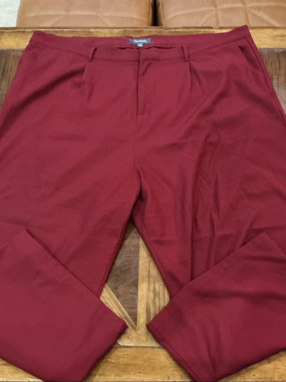 Modcloth Wide-Leg Pants in Deep Burgundy